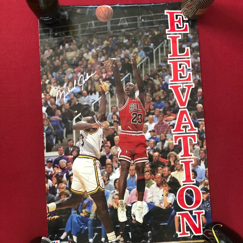 Vintage Michael Jordan ELEVATION Poster Chicago Bulls